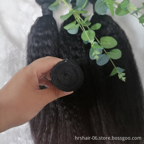 YAKI kinky straight 30 inch  Wholesale price Human Hair  Cuticle Aligned Hair Free Sample 8A Silky Brazilian Hair Bundle